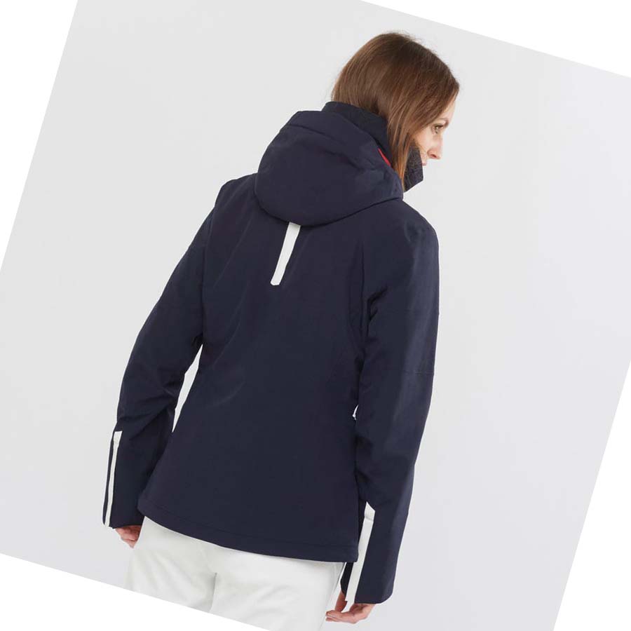 Chaquetas De Esquí Salomon SPEED Mujer Azul Marino | MX 2418BEX